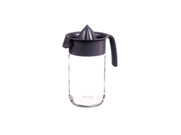 Exprimidor Vidrio 660 Ml Negro Vivalto