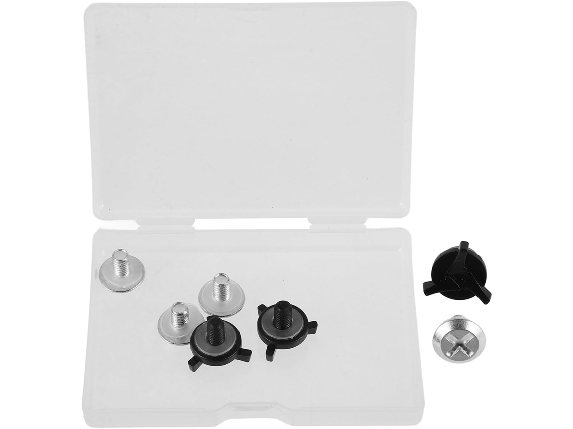 Parafusos De Reposição Para Capacetes De Motocicletas Off-road, Kit Com 7 Peças, 3 Parafusos De Plástico Preto.
