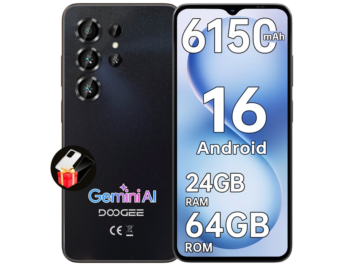Note 56x Natural 24gb+64gb/2tb 6.56" 90hz 6150mah 8mp Android16 4g Nfc DOOGEE