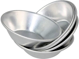 Omni molde de Tarta de Ovo e Pudim para Bolos Grossos Ferramentas Diy 20 Peças de Alumínio 7,2*2cm Plata