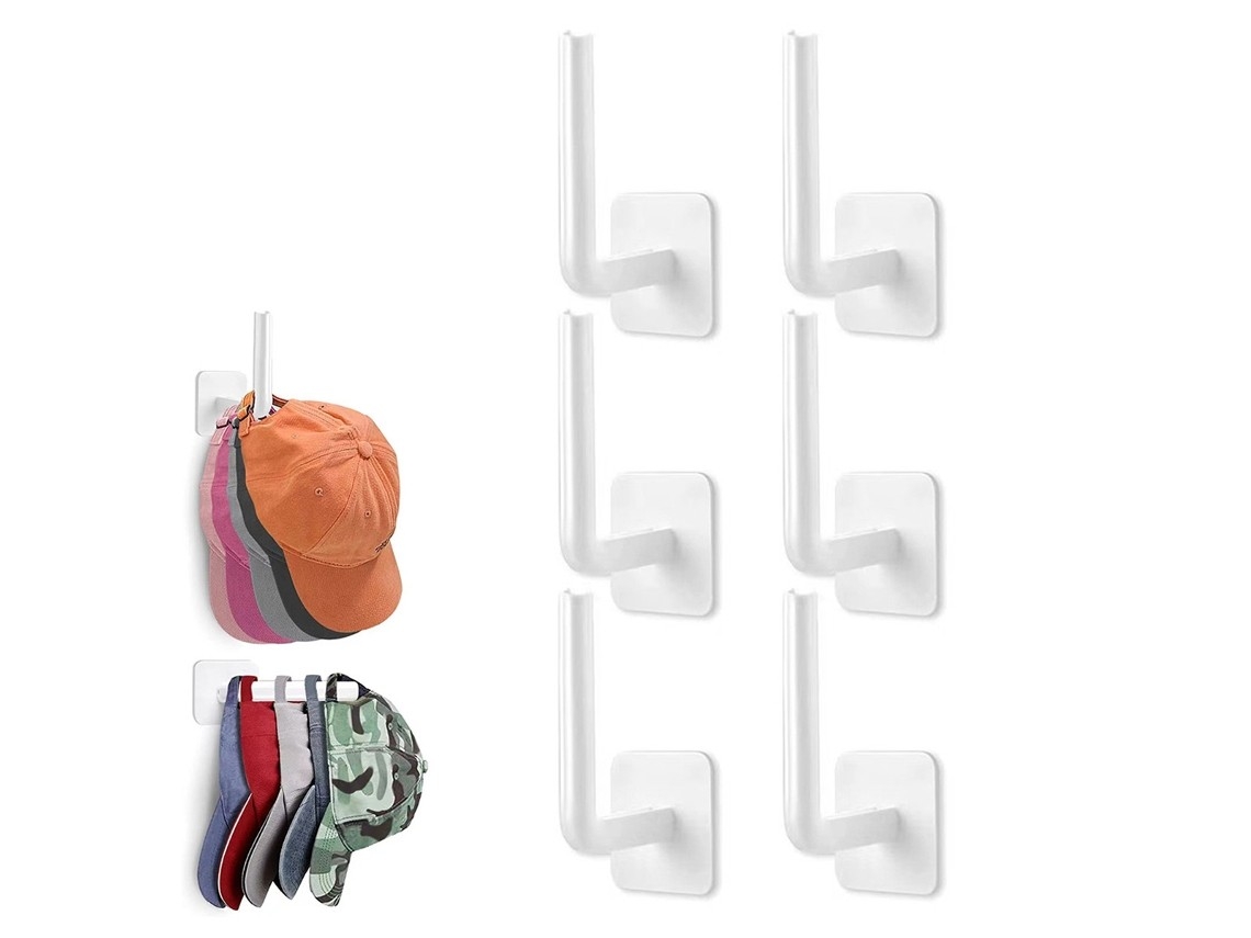 Hat Organizer, Multifunctional Hat Hanger With Strong Self-adhesive Wall Mounting, Hat Holder.