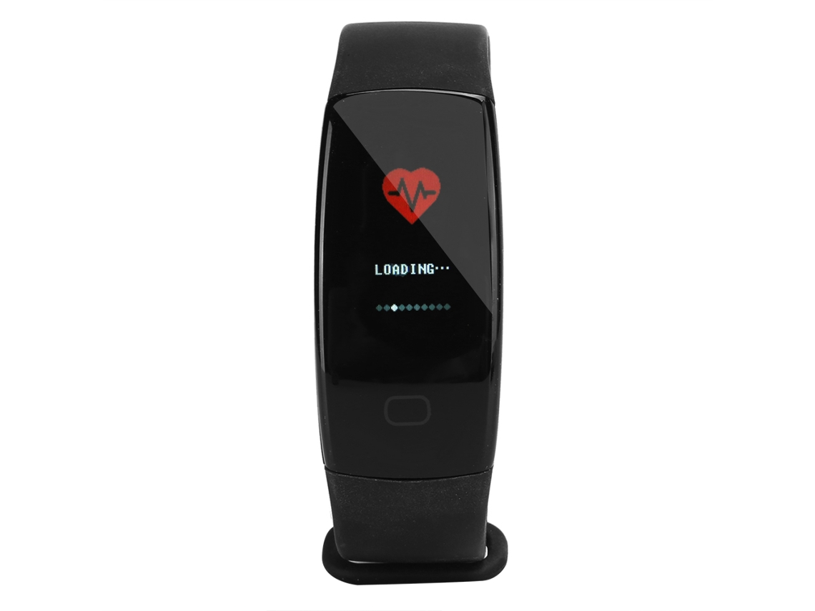 Pulseira Fitness Inteligente Com Monitorização De Batimento Cardíaco E Pressão Arterial, Acompanhamento Esportivo, Preto