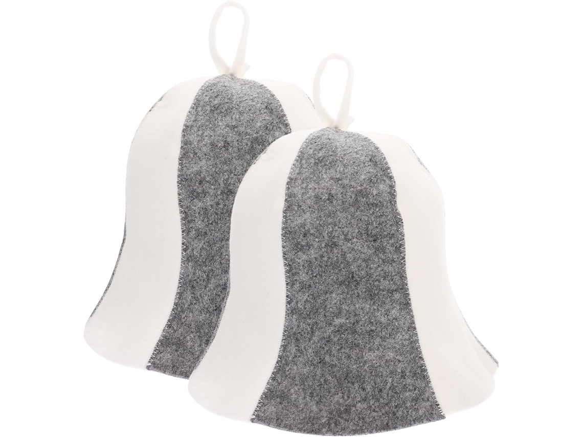 Kit de 2 Toucas de Feltro para Sauna, Reutilizáveis, Que Protegem do Calor e Reduzem o Atrito, Ideais para Uso em CHABERLU