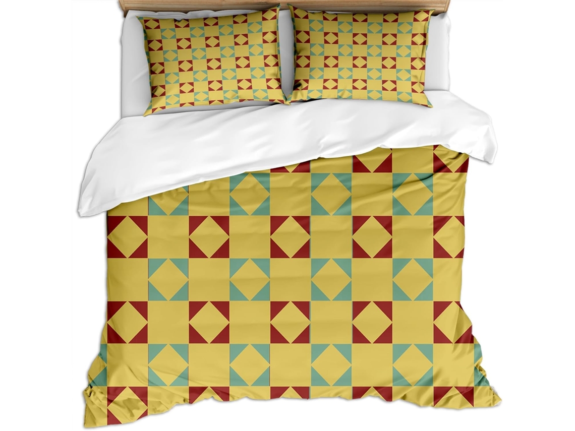 Capa de Edredom com 2 Fronhas 65x65cm em MICROFIBRA 200x200cm MAISON EXCLUSIVE