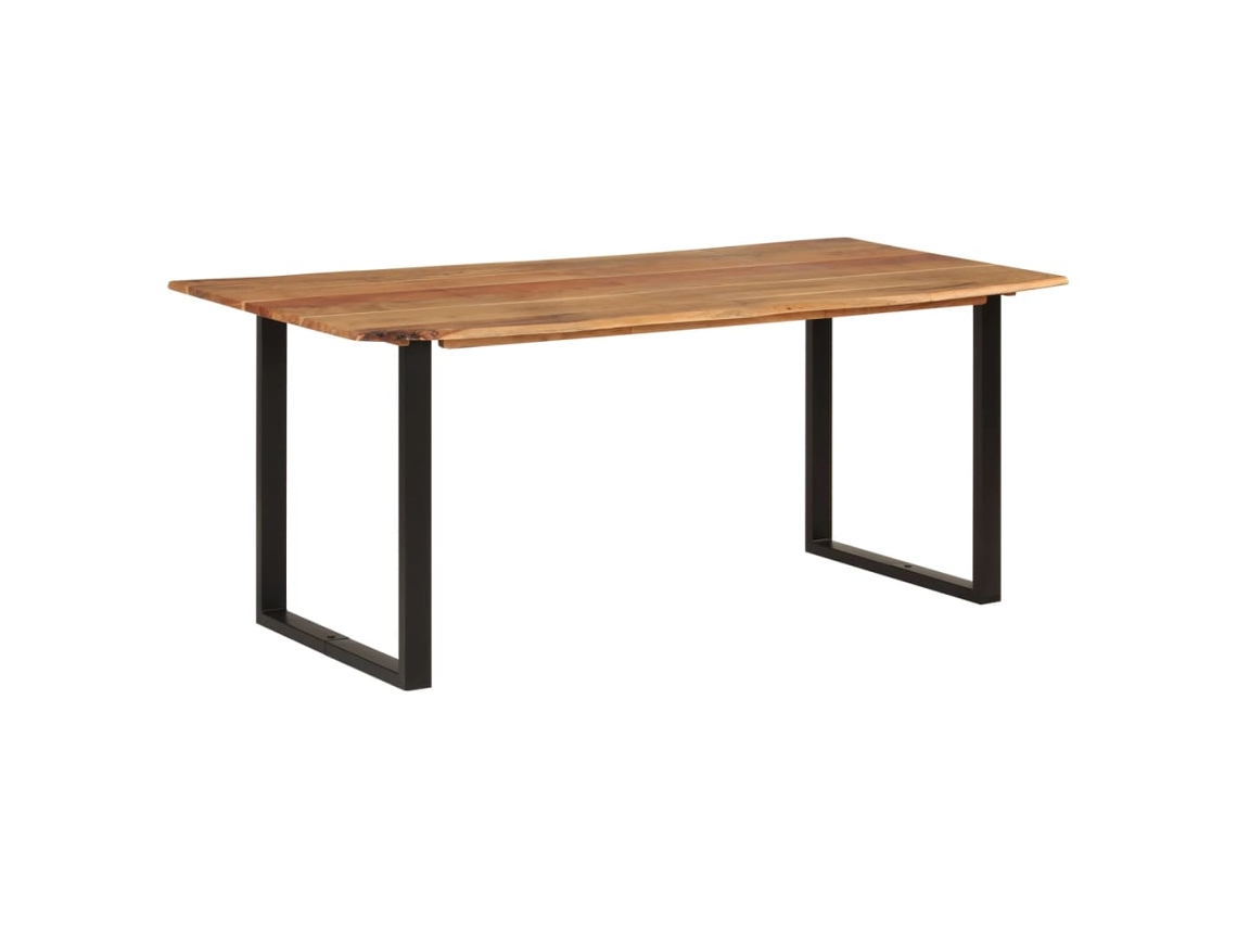 Conjunto 1 Mesa De Jantar Vidaxl Marrom Madeira (180 X 90 X 76 Cm)