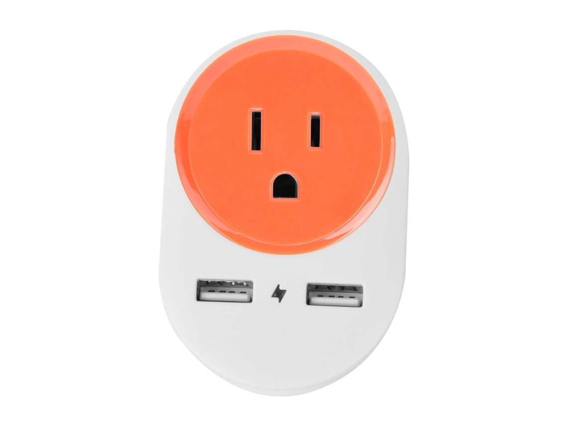 Laxiscreed Adaptador De Viagem Com Tomada Japonesa E 2 Usb Para Carregar Rápido