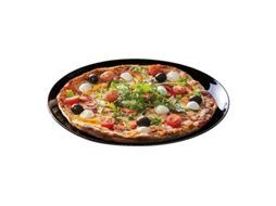 Plato pizza 32 cm friends negro