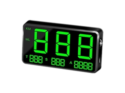 Display De Cabeça Para Carro Com Velocímetro Gps E Alarme De Velocidade Excessiva Mph/km/h