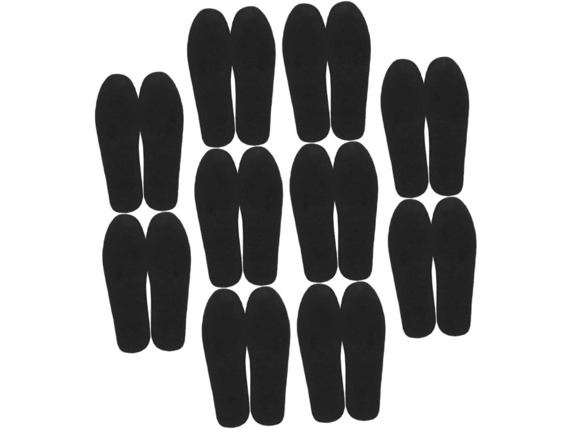Felt Comfortable 20 Pares De Palmilhas Quentes, Resistentes Ao Desgaste E Antiderrapantes Para Botas Sapatos De Inverno