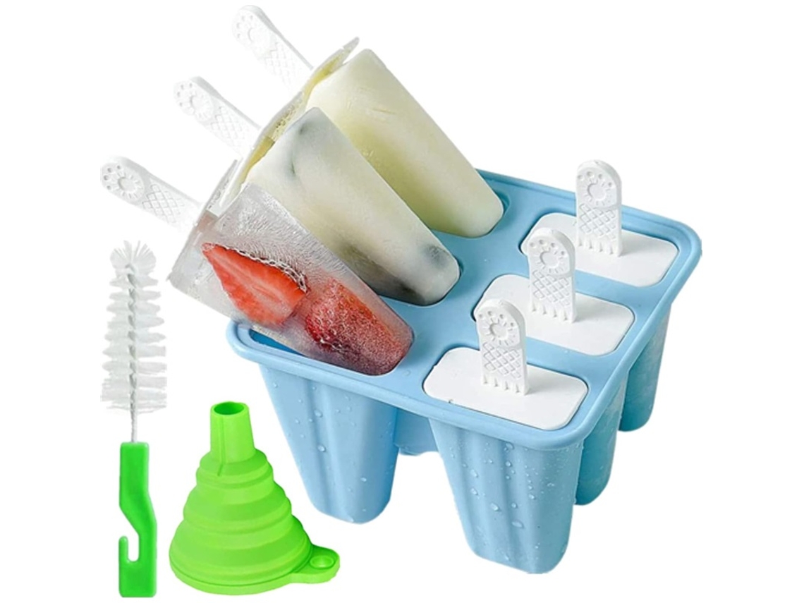 Silicone Azul 12 Cavidades P/ Picolés Caseiros E Sorvetes