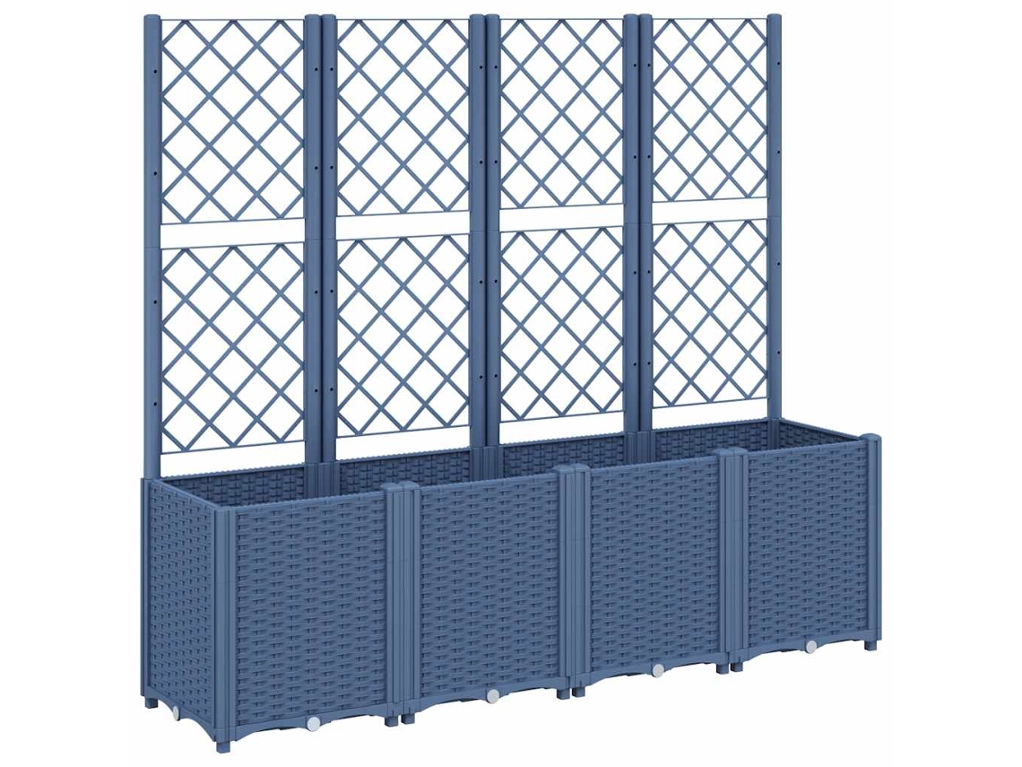 Vaso VIDAXL Cinzeto Polipropileno 160X40X140 Cm