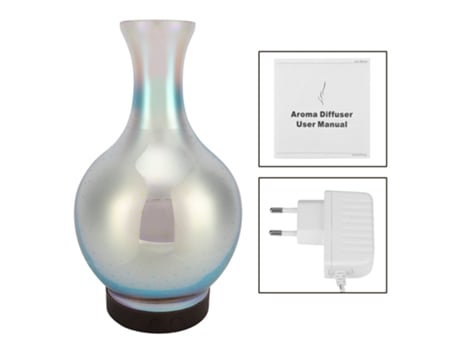 Difusor De Aromaterapia Ultrasónico 100ml Humidificador Com Luz Noturna Led Tomada Ue Aiailikill
