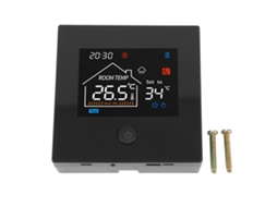 Regulador inteligente de temperatura e umidade (alimentado por bateria, com função de programação)