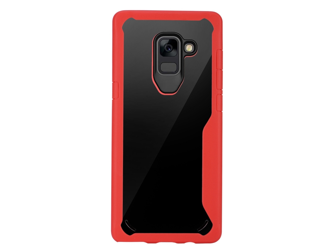 Capa Samsung A8 LAXISCREED Vermelha Silicone Antichoque