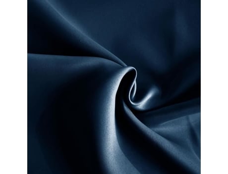 Cortinado Home Maison Trança Franzida Escurecida Tinta Poliéster Azul (180 Cm)