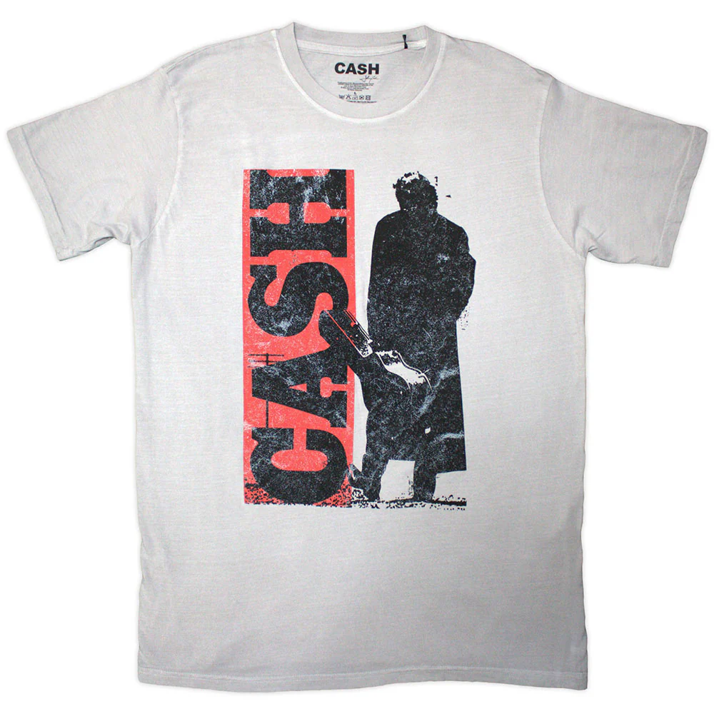 Rockinstone Johnny Cash Bold Silhouette T-shirt Classic（m）