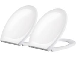 Assentos Sanitários Conjunto De 2 Assentos Sanitários Universais, Em Formato De O, Com Mecanismo De Gokoco