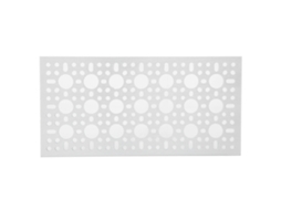 Parede de Grade Painel de Malha com Padrão 3x7 Furos Alumínio 96x192mm Modelo 3123 0096 0192 Componentes de Controle Industrial