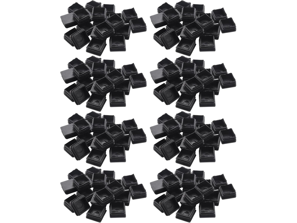 160 Tampas Plásticas Quadradas, 25mm X
