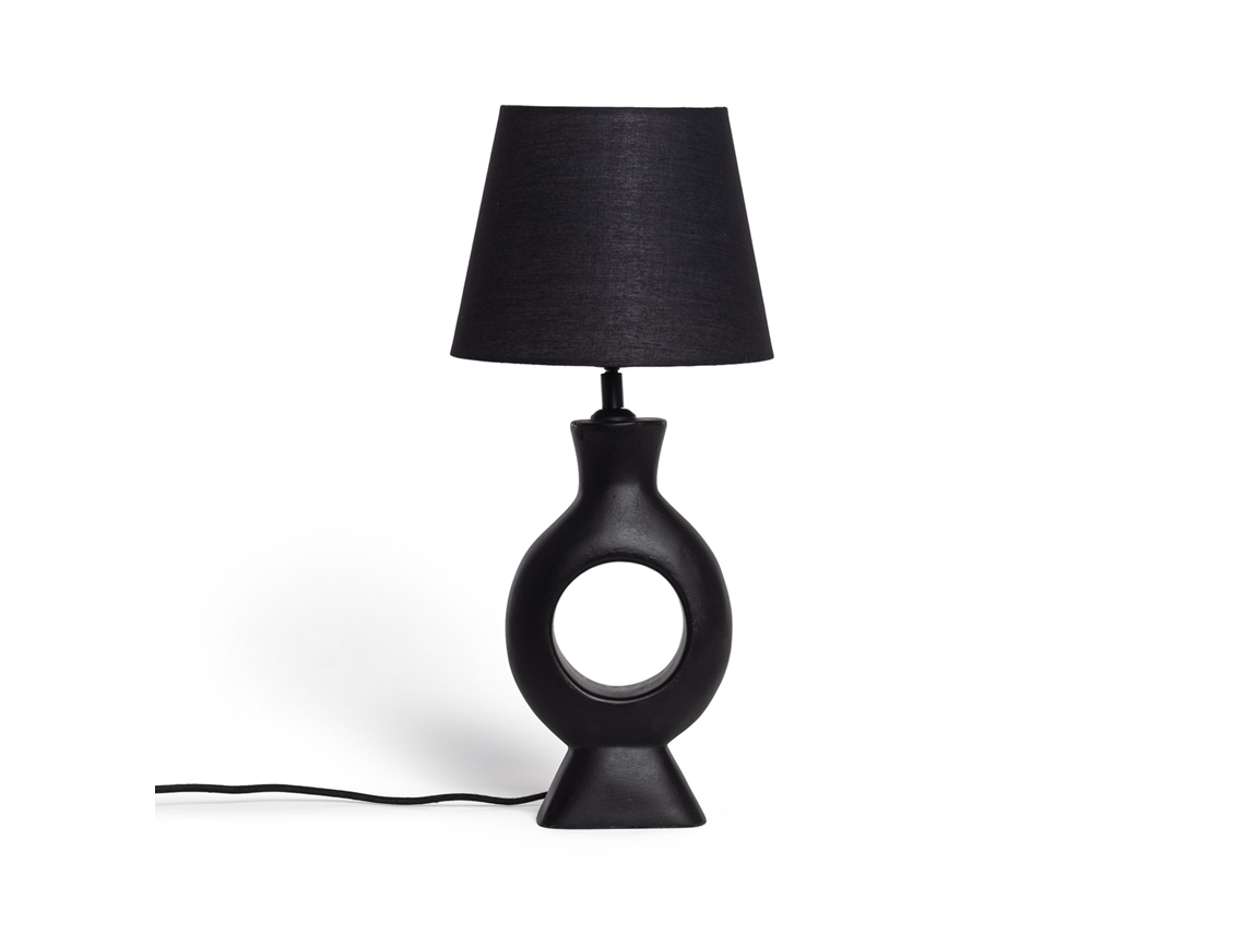 Candeeiro De Mesa Resina Dimahis Preto