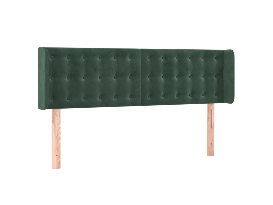 Headboard, Headboards Vidaxl Verde Veludo (147 X 16 X 78/88 Cm)