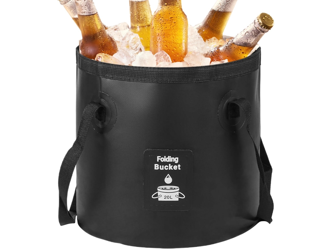 Balde De Praia Dobrável Para Água, Ideal Para Camping.