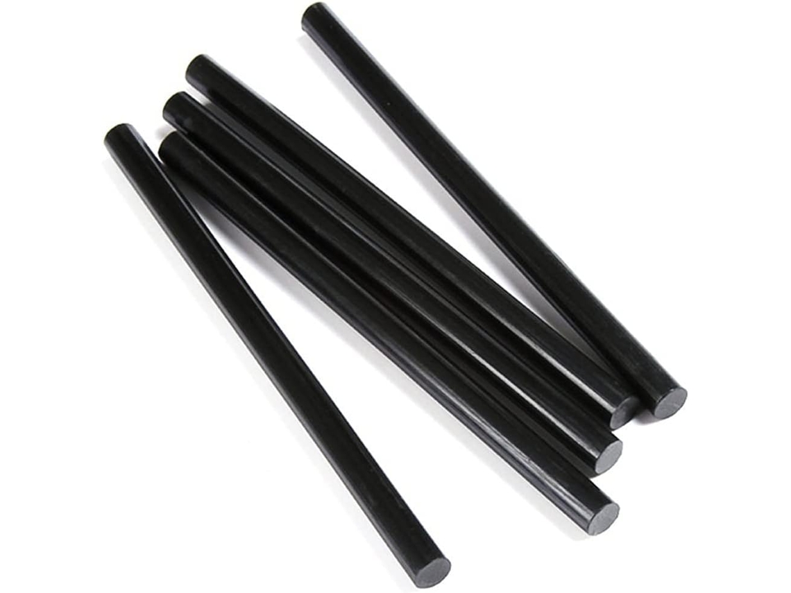 Bastões De Cola Termofusível, Preto Transparente, 7 11mm, 120 150mm, 30 50 Unidades Transparente 7x150, Transparente