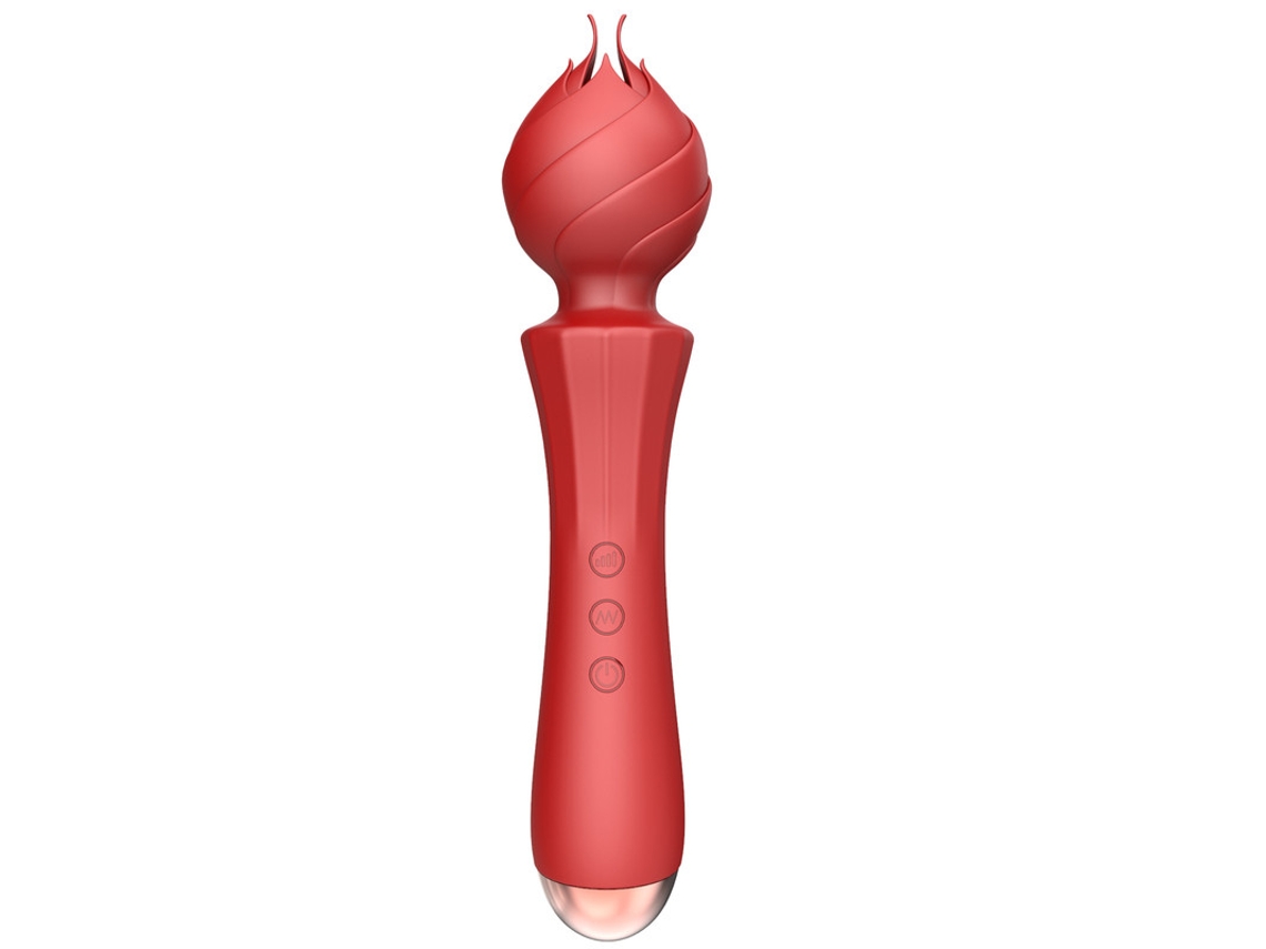 Vibrador De Massagem De Choque Forte De Suco De 20 Frequncias Para Mulheres (vermelho) Yizhood