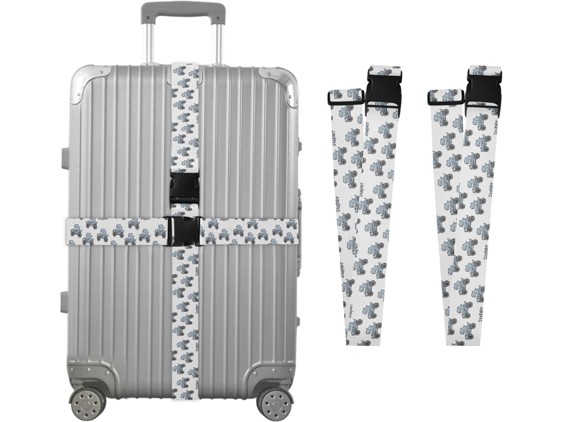 Conjunto De 2-cintas Fixação Para Bagagem Carro Fish And, Acessórios Para Malas De Viagem, Conector De Bagagem, Cinta