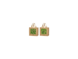 Saco De Juta Decorativo Folhas 30 L - Sphere Distribution