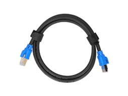 Cable Ethernet Cat8 de 40 Gbps e 2000 Mhz com conector RJ45 dourado para concentradores, roteadores e redes, 1 M | S/MARCA