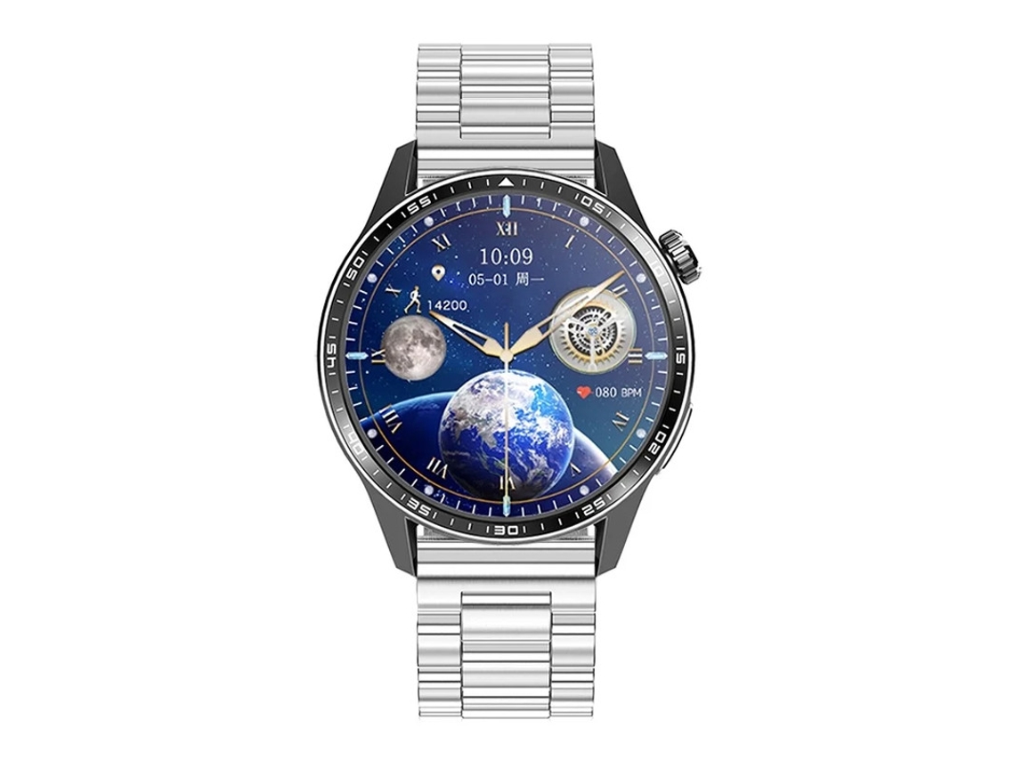 Smartwatch Bestvite com monitoramento de estresse, ECG, glicemia, ácido úrico, chamadas Bluetooth, função SOS e modos esportivos.