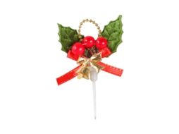 Laxiscreed Topper De Natal Para Bolos Com Folha De Decoração E Inserto Festivo, 1 Peça