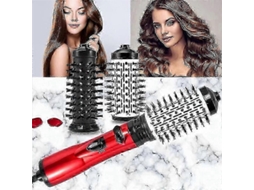 Escova Secadora 3 em 1 com Ar Quente e Rotação de 360° para Secar, Cachear e Alisar o Cabelo. TAISHENGDA