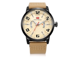 Relógio masculino de metal, moderno, à prova d'água, com pulseira ajustável e design minimalista.
