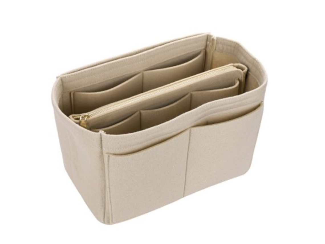 Organizador de Bolsa Ropch com Compartimentos, Dentro Da, Pasta para Bege, G AQUAFORGE