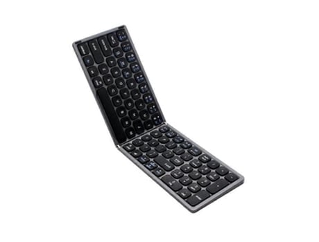 Folding Bluetooth Keyboard With Independent Digital Area Thin Portable Two Fold Wireless Keyboard Efdafss