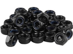 M3 Moeren 100 Unidades - Moeren Auto-lubrificantes - Moeren De 6 Vértices - Aço Inoxidável - Din 985 Moer De Fixação - Borracha De Nylon Para Estabili