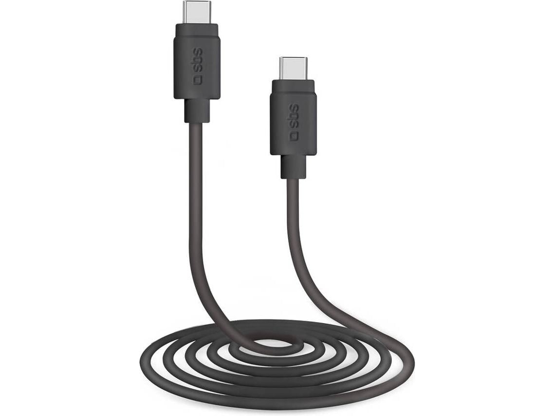 Cabo SBS TECABLETCC31K (Outlet Caixa Aberta - USB-C - USB-C - 1.5 m - Preto)