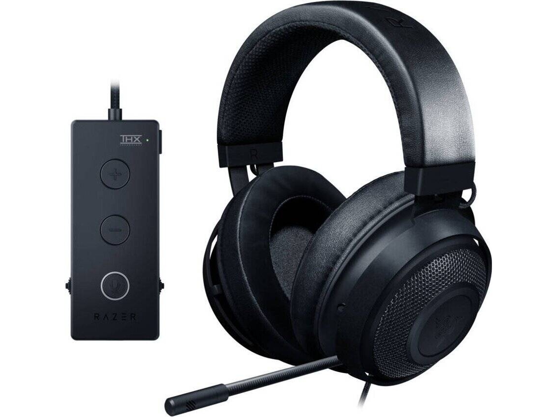 Auscultadores Gaming com Fio RAZER Kraken Tournament (Over Ear - PC - Preto)