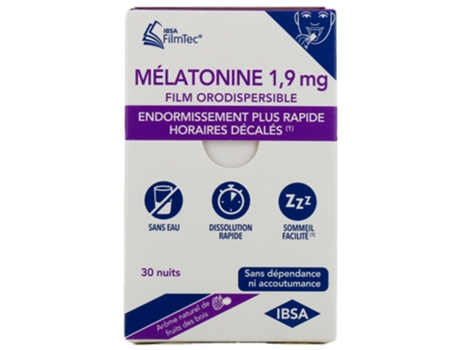 IBSA Melatonina 1.9 mg 30 Filmes Bucodispersáveis