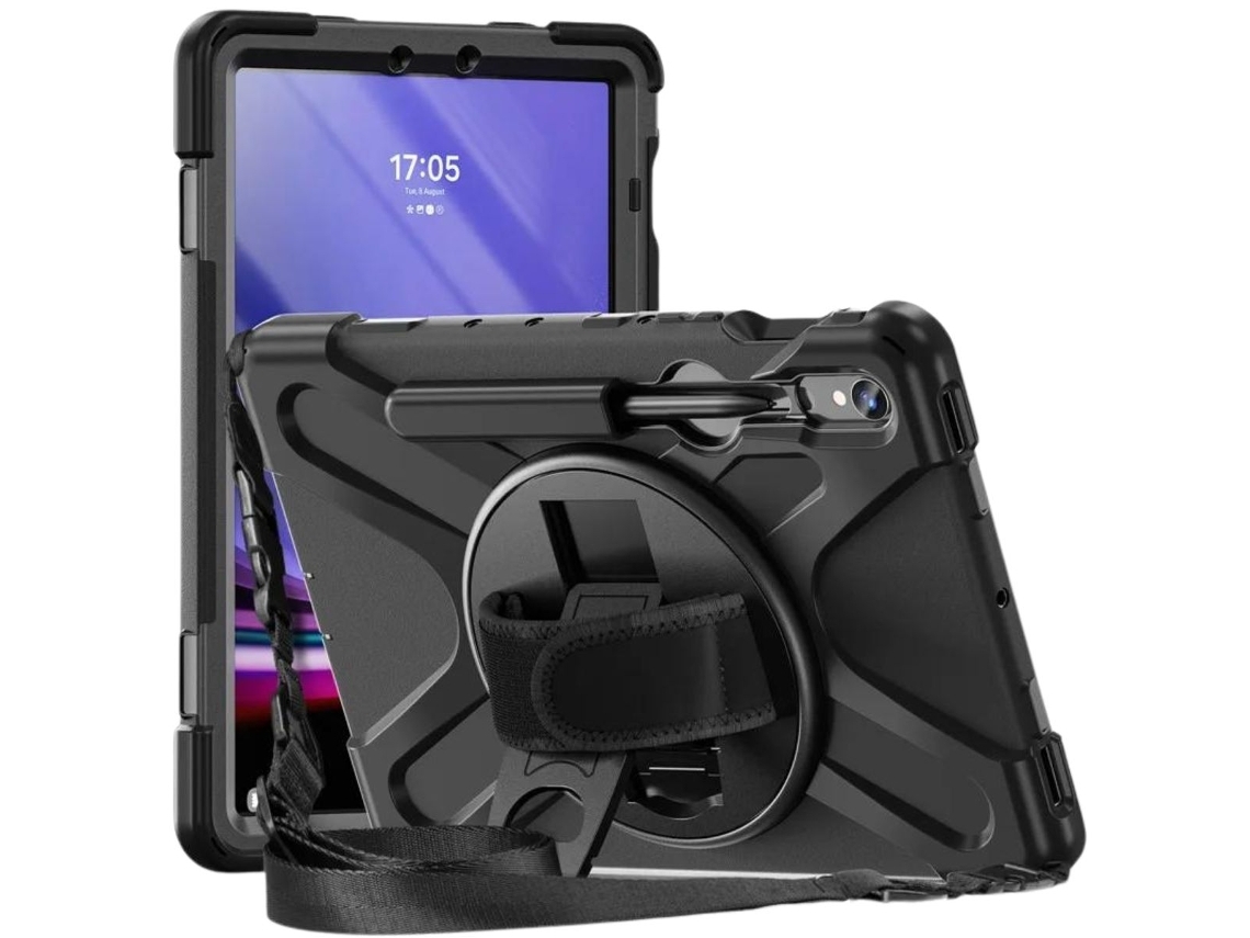 Capa Robusta 360º para Samsung Galaxy Tab S9 Fe 11.0 Preto