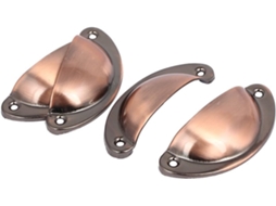 Cômoda com 4 Peças, Espaçamento entre Furos de 67 mm Puxadores Metal Tom Cobre CHABERLU