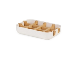2026 plato de Jabón de Bambú Ecológico, 100% Natural e Biodegradável, Sem Plástico, Branco