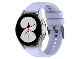 Bracelete para Samsung Galaxy Watch 5 Pro Silicone Black Buckle Step 20mm Roxo XIAOMOYU