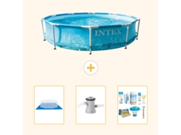 Intex Piscina Com Estrutura Redonda - 305x76 Cm - 4-peças S21318