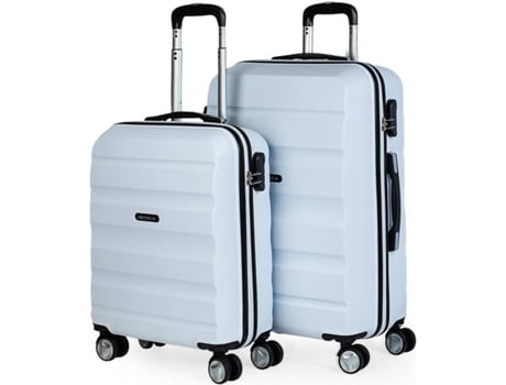 Conjunto 2 Malas de Viagem ITACA Abs (35/70 L - Branca)