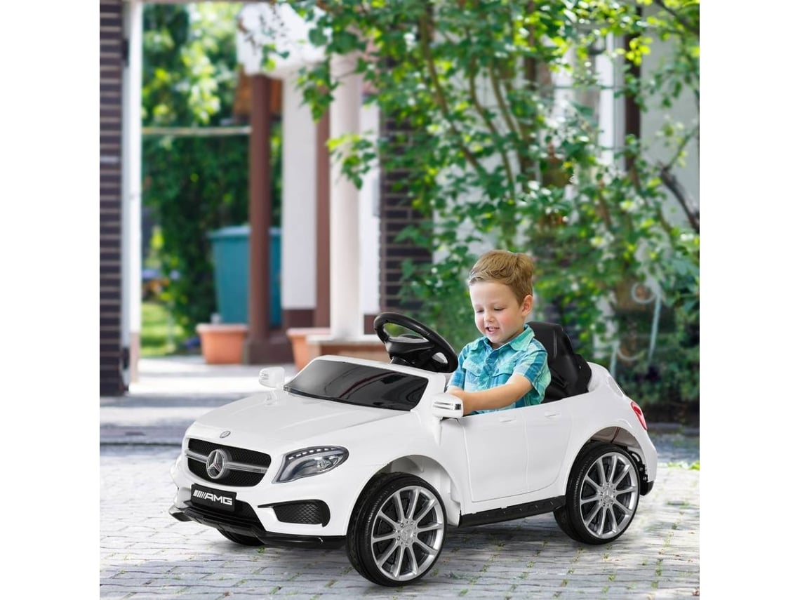 Homcom - Carro infantil elétrico - Mercedes Benz AMG branco, CARROS UM  LUGAR