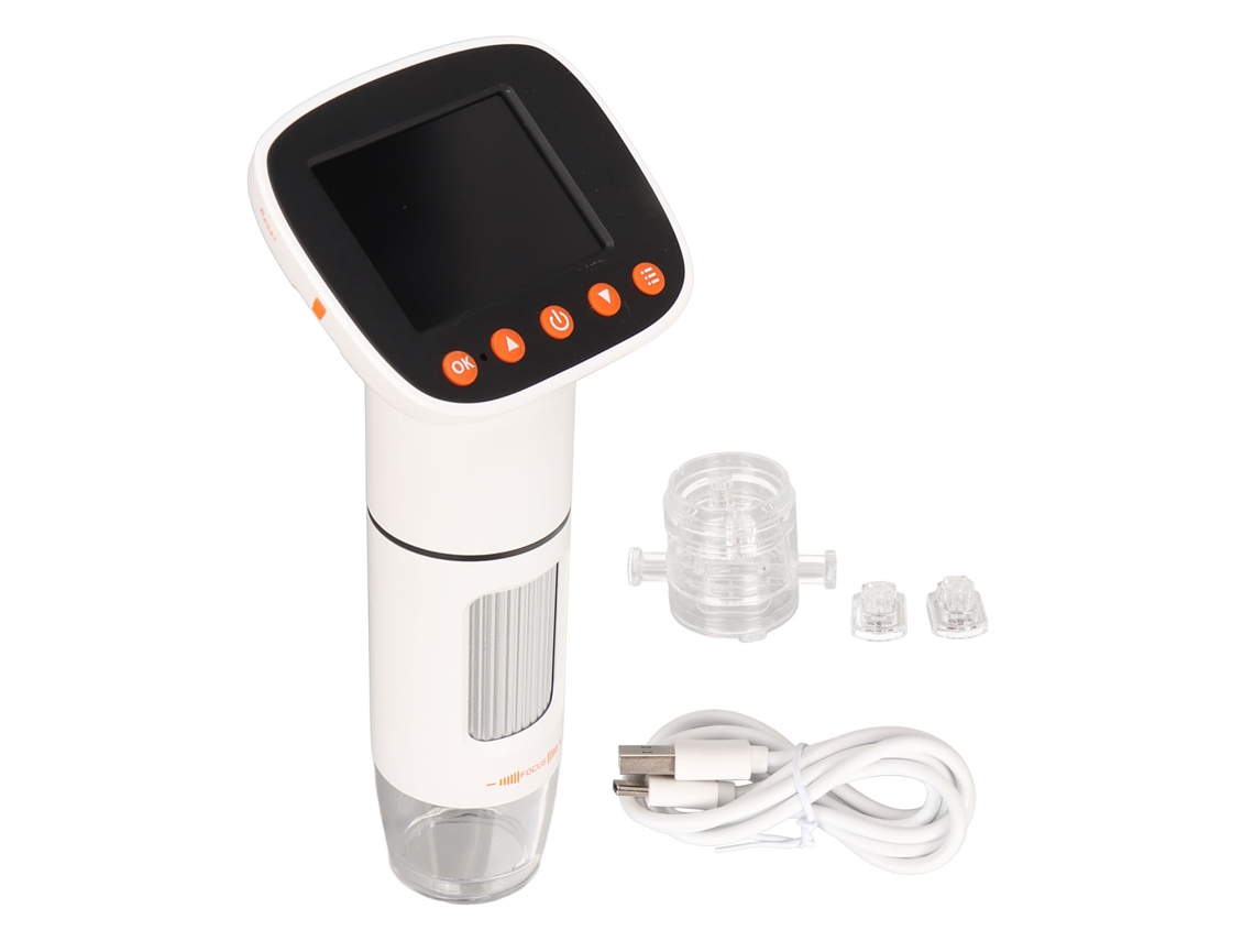 Aetheria microscópio Digital Lcd 50x 1000x Usb com Tela 8 Led Bateria Recarregável para Moedas e Solda