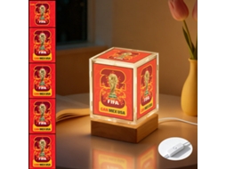 Luminária de Mesa Led Copa do Mundo 2026 com Tema Futebol, Alimentada por Usb, para Decoração de Quarto Torcedores. Compatível com Tomadas BRILVIBERA